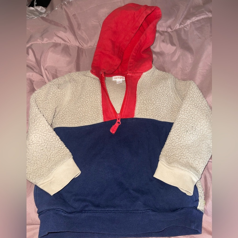 Cat and jacket winter sweater